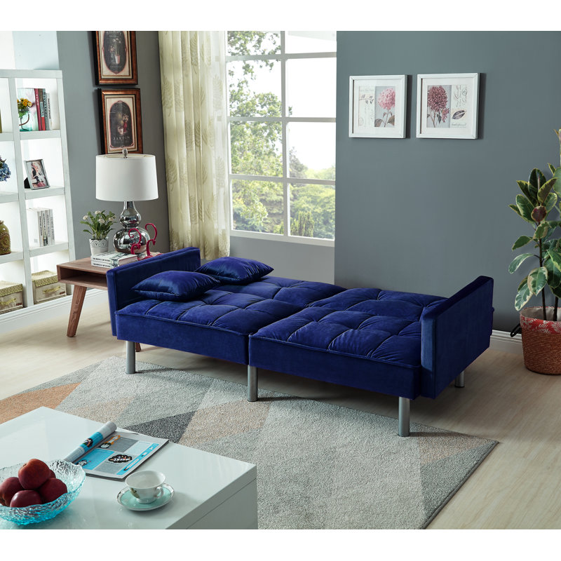 Mercer41 Hemphill Velvet Sleeper Sofa & Reviews